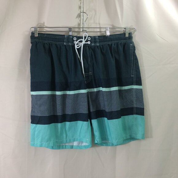 NEW Kailua Surf Swim Trunks Shorts Teal Aqua Drawstring NWT Size 4XL - Picture 1 of 4